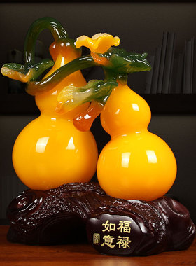 福禄如意葫芦摆件新中式装饰品