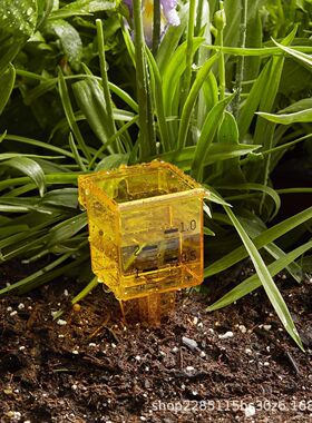New product measuring rain gauge, wide mouth, bright yellow