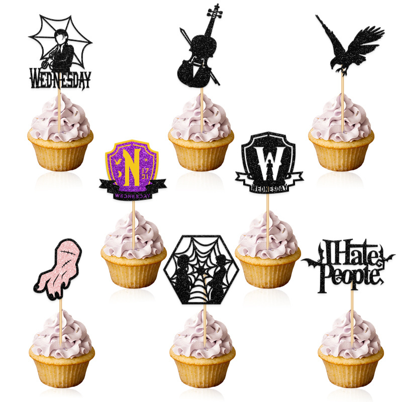 Halloween cake plugin party dessert table decoration suppli - 图0
