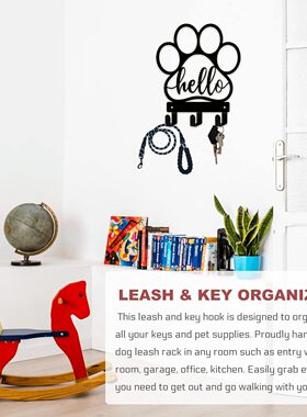 Dog leash rack on the wall, belt rack, wall hanging rack, d
