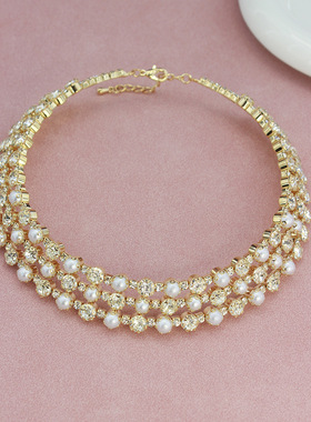 Manufacturer direct sales of new three-layer rhinestone pea