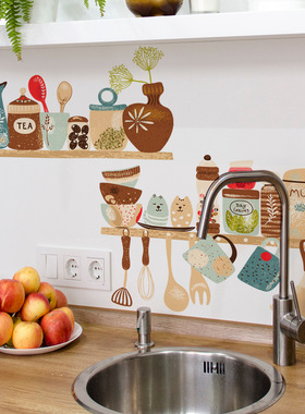 Kitchenutensilshelfcartoon