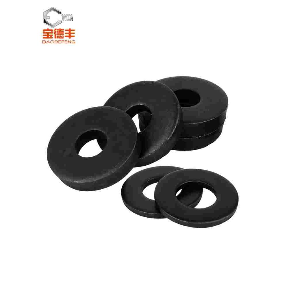 铁发黑平垫片加大加厚超薄螺丝垫片圆形金属垫圈M3M4M5M6M8M10M12 - 图0