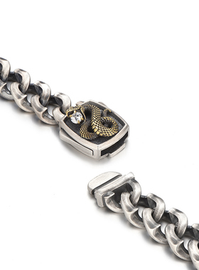 复古蝰蛇手链男士高级感