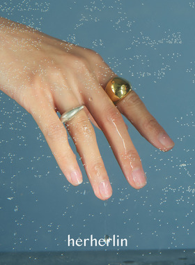 herherlin纯银简约设计师戒指