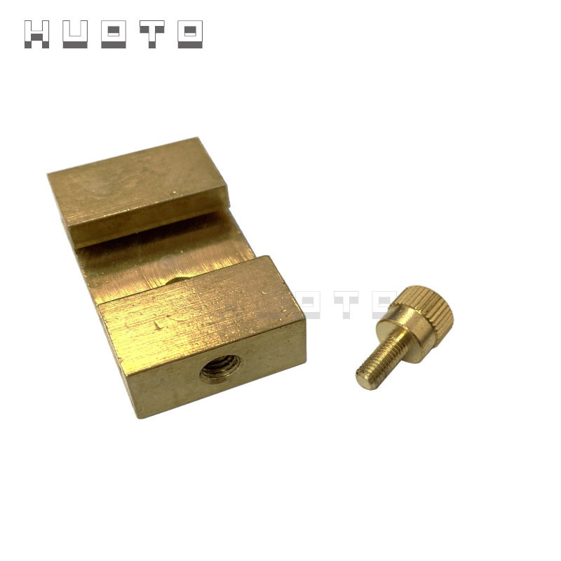 HUOTO钢尺限位调节块木工直尺块划线定位块定位器划线黄铜定位,淘宝优惠券,粉丝福利购,淘宝优惠卷