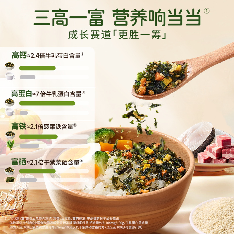 不二宝贝鳕鱼海苔碎拌饭儿童无添加蔗糖肉松营养拌饭碎