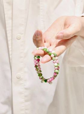 女天然石S925银清新简约银首饰