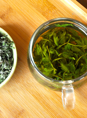 艾叶食用养生茶新鲜泡水艾草尖茶