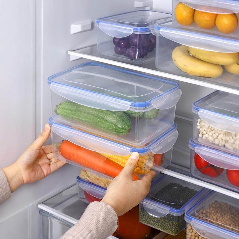 冰箱保鲜盒带盖食品级冷冻收纳盒微波炉专用饭盒加热盒水果盒密封,淘宝优惠券,粉丝福利购,淘宝优惠卷