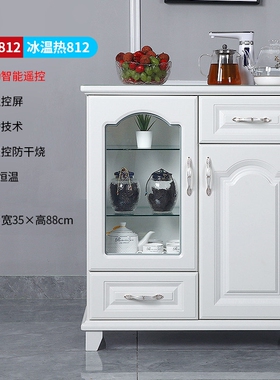 笛浪美式饮水机家用实木立式下置