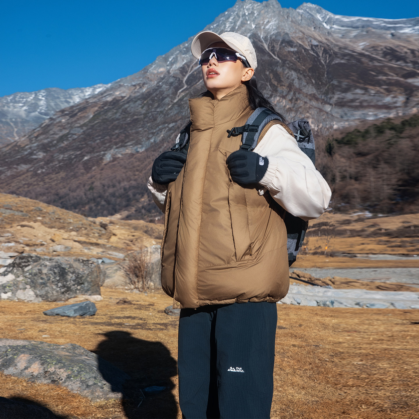 冬季新款无袖坎肩叠穿棉马甲男女同款情侣装户外工装棉服外套,淘宝优惠券,粉丝福利购,淘宝优惠卷