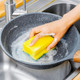 Dishwashing cloth sponge wipe household dishwashing pot cleaning double-sided non-stick oil kitchen thickened scouring pad cotton brush