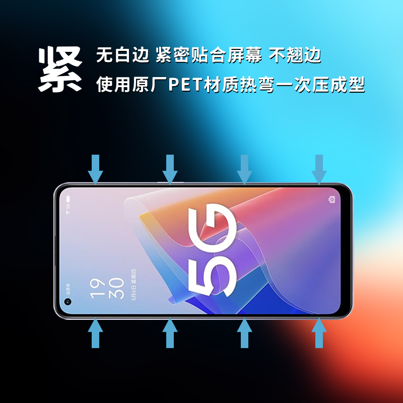 oppoa96 a95 a93 a93s a11s ace2原装高清软膜PFUM10手机原厂膜PELM00出厂原机自带普通塑料无白边防摔保护膜 - 图0