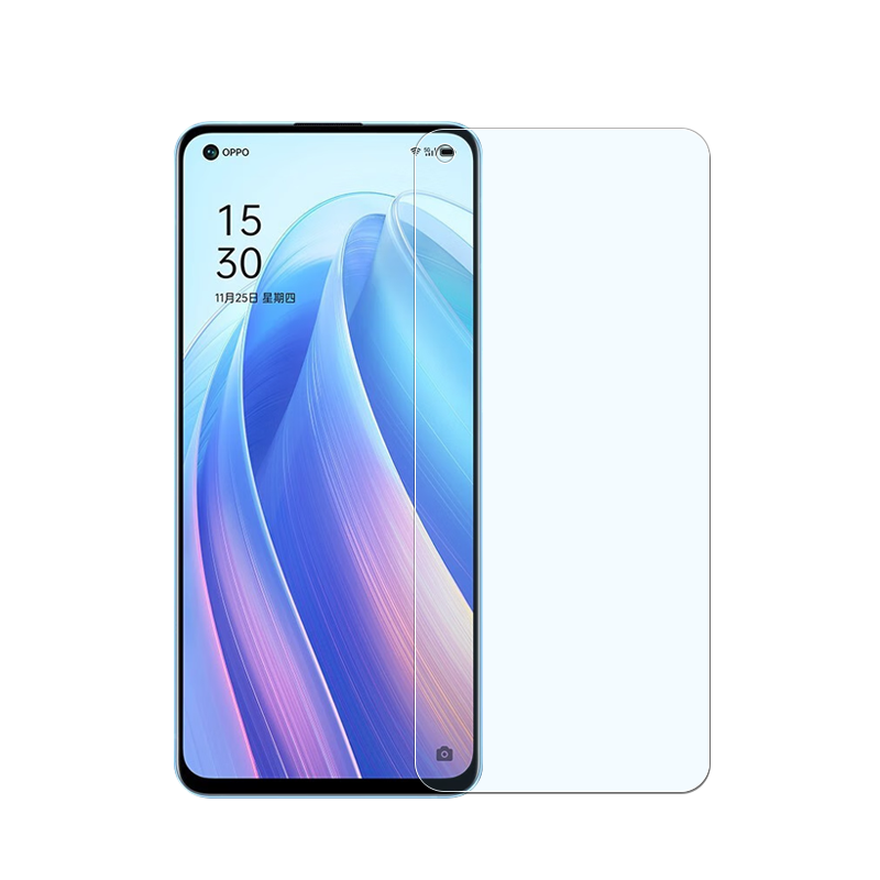 opporeno7 reno7se reno7pro原装高清软膜PFJM10手机膜原厂出厂自带原机膜PFDM00普通塑料无白边防摔保护贴膜 - 图1