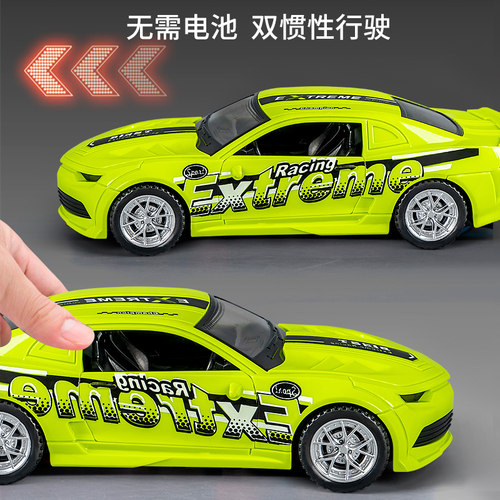 儿童玩具车可开门惯性声光跑车小汽车宝宝玩具车男孩1到3岁小汽车 - 图3