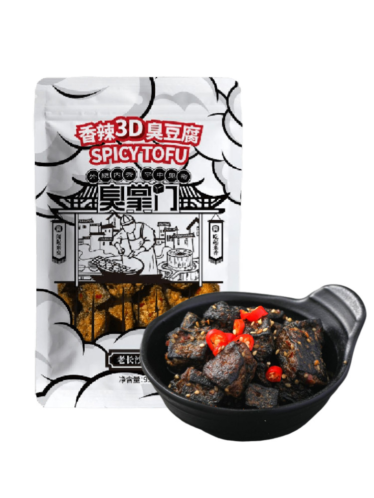 5包臭掌门香辣3d长沙小粒臭豆腐 臭掌门食品臭豆腐