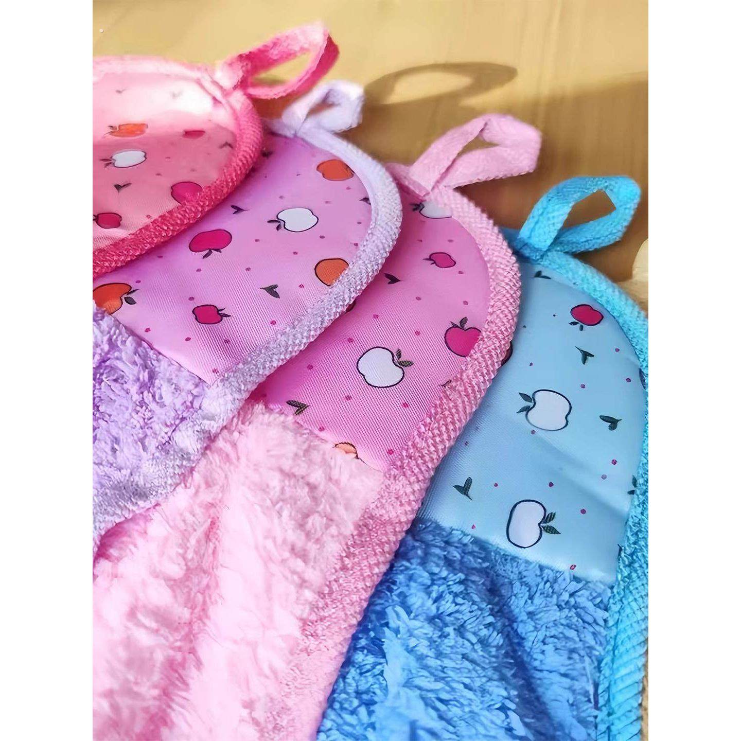 厨房擦手巾挂式可爱毛巾抹布可吸水家用卫生间加厚手布手帕珊瑚绒,淘宝优惠券,粉丝福利购,淘宝优惠卷