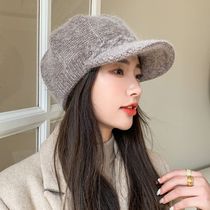 Star Anise Cap Woman Autumn Winter Inron Korean version Tidal Hair Line Knit Hat Comfort Warm Fashion 100 Hitch Thickened Duck Tongue Cap