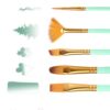 Gouache set acrylic paint brush