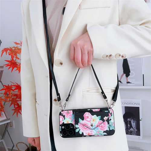 reno11pro新款零钱包斜挎手机壳适用oppo情9侣8女7卡6包5一4体3高2级1感0时s尚t小k香+风plus网ace红f超z薄g - 图0