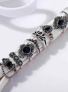 15pcs/set hand ornament trend finger ring female joint rings