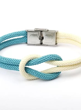 2025年新款小众设计同心结闺蜜手链百搭个性手工编织男女情侣手绳