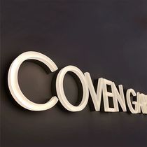 Outdoor Stainless Steel Acrylic Floor LED Advertising Sign Door Head Positive Luminous LOGO Jelly Luminous Character Custom