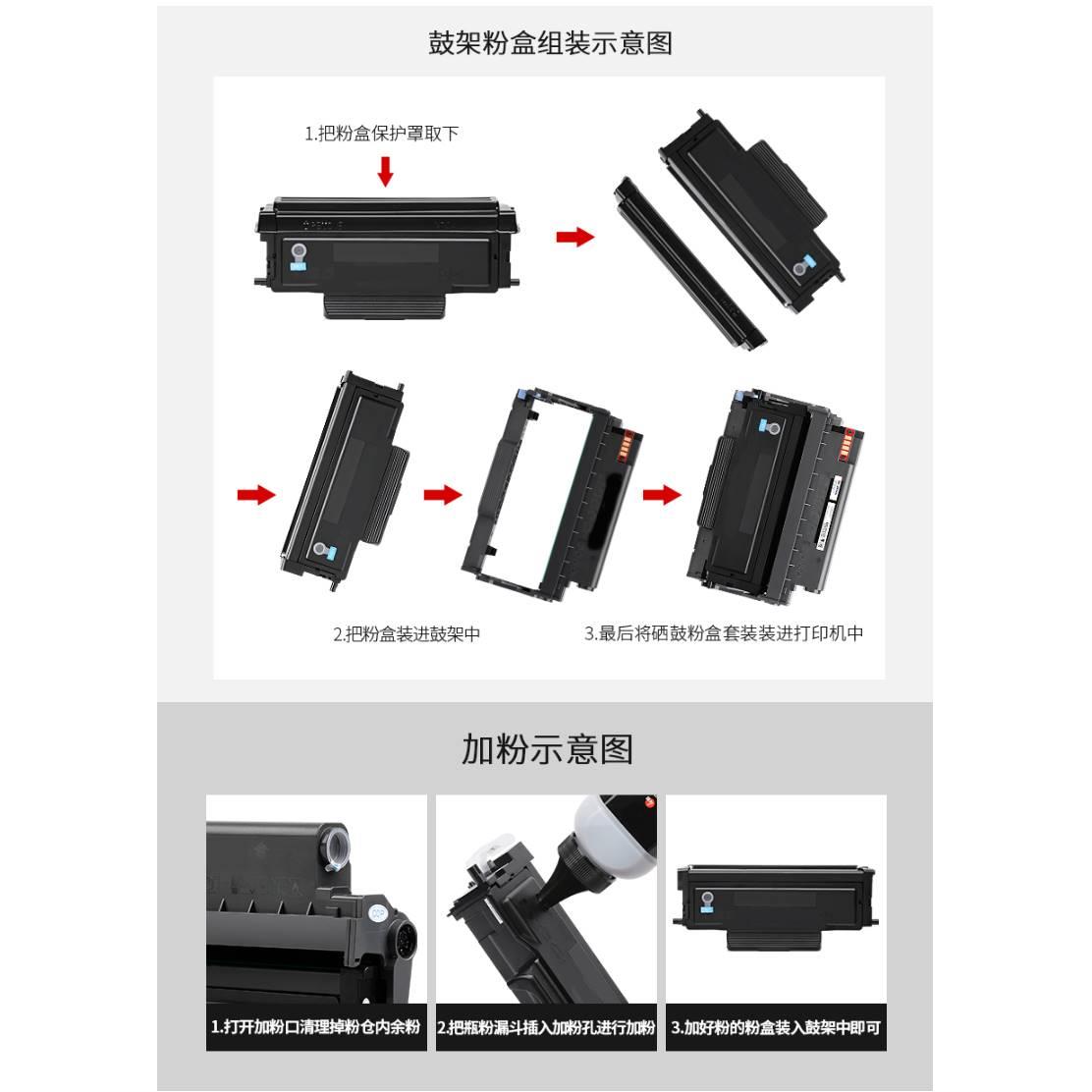 适用奔图DL411鼓组件TO400粉盒M6700dw硒鼓p3010d m7100dn p3320-图2