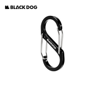 BLACKDOG outdoor aluminum alloy mountaineering buckle S type multifunction 8 word hanging buckle backpack key buckle Quick hook