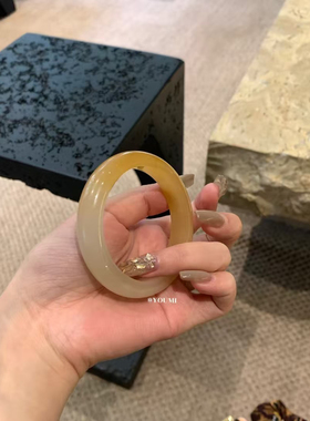 太爱了 天然黄龙玉玉手镯女