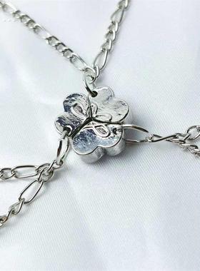 三人闺蜜手炼磁铁相吸学生项炼召唤闺蜜手环四人感应吊坠磁吸手炼