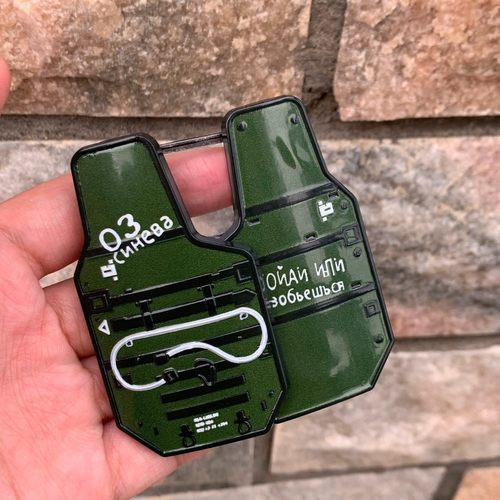 三角洲深蓝盾牌游戏周边金属三角洲盾牌网红潮玩玩具可开合礼物 - 图0