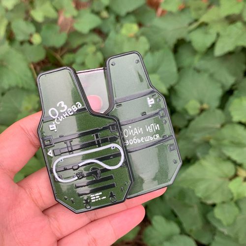 三角洲深蓝盾牌游戏周边金属三角洲盾牌网红潮玩玩具可开合礼物 - 图2