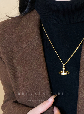 西太后虎眼石锁骨链女秋