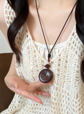 国风禅意平安扣吊坠项链女