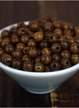 鸡翅木散珠佛珠diy手链项链串珠珠子文玩散珠手工配件手串圆珠