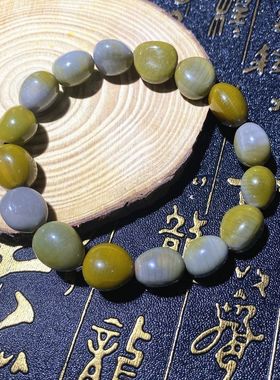 月亮太阳籽菩提原籽文玩手串月亮子单圈渐变色天然绕指柔佛珠手串