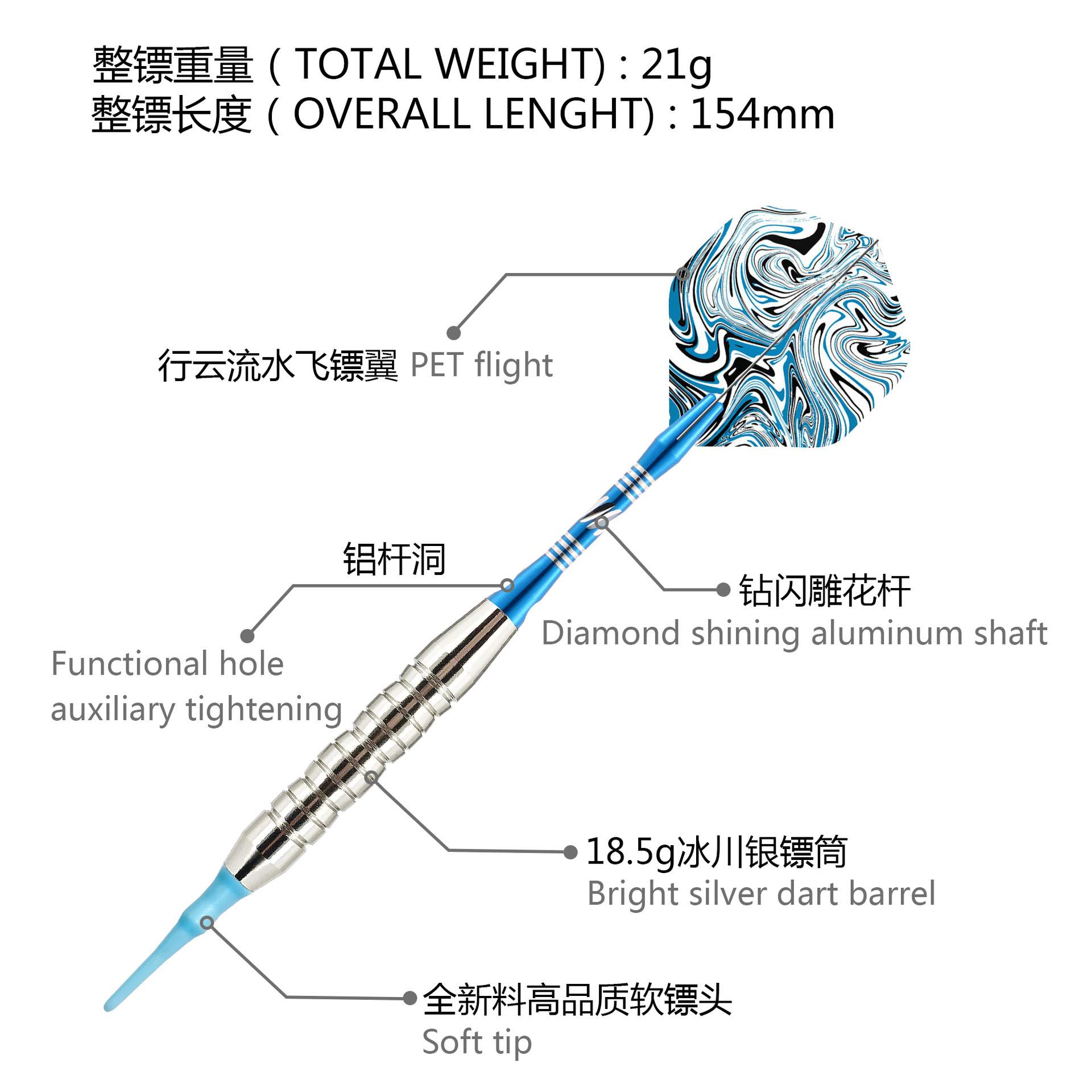 骑士飞镖套装软式飞镖针亚马逊darts跨境玩具 - 图1