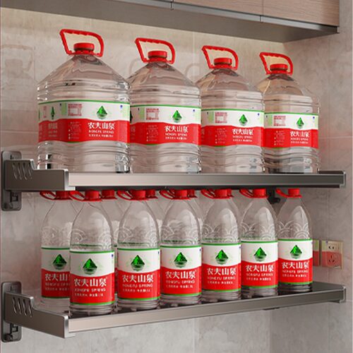 厨房微波炉置物架挂墙上烤箱架子支架免打孔壁挂式悬挂收纳架挂架 - 图3