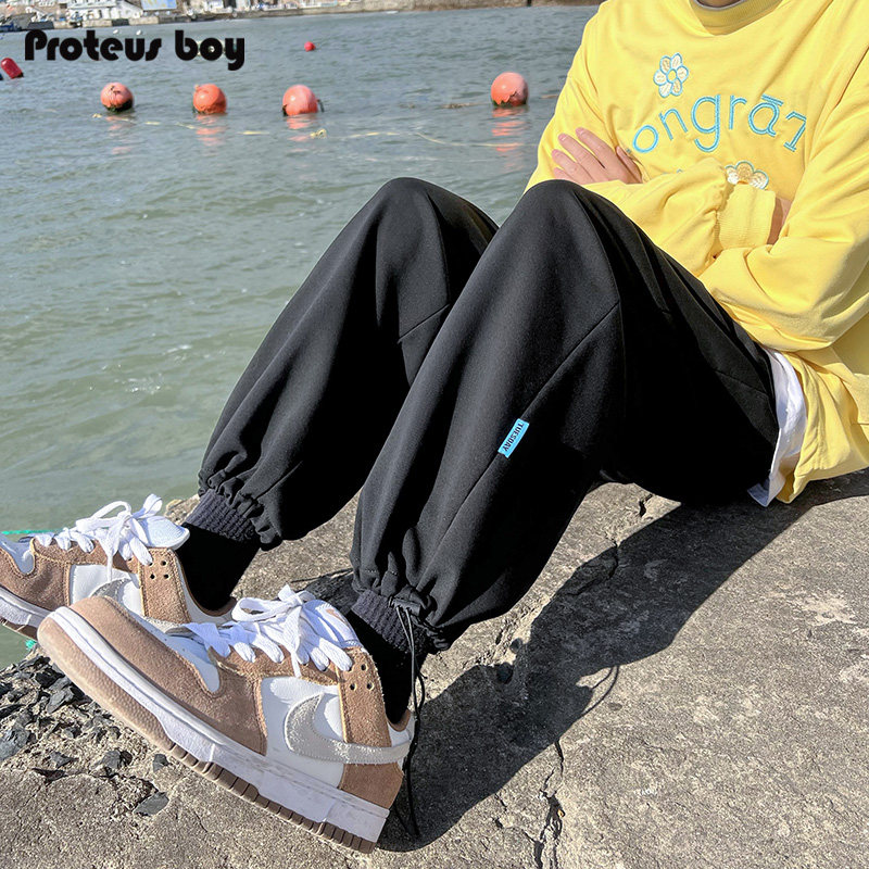 proteusboy春秋季潮牌宽松抽绳长裤 ProteusBoy休闲裤