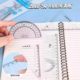 套尺四件套20cm透明尺子套装三角尺量角器直尺小学生学习用品