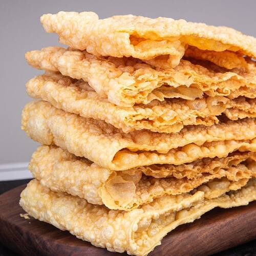 螺吻油炸腐竹皮广西特色柳州螺蛳粉专用配料豆皮炸干商用独包装5 - 图0