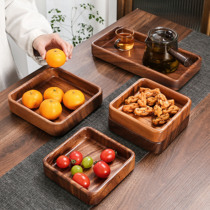 Walnuts Wood Tray Solid Wood Rectangular Home Water Cup Sub Tea Cup Dry Tea Tea Tray Chinese Dinner Plate Barbecue Dish Fruit Tray