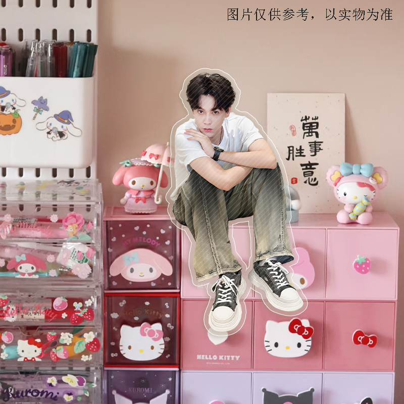 新款田栩宁创意亚克力坐姿泡面盖可爱高颜值桌面摆件送朋友泡面,淘宝优惠券,粉丝福利购,淘宝优惠卷