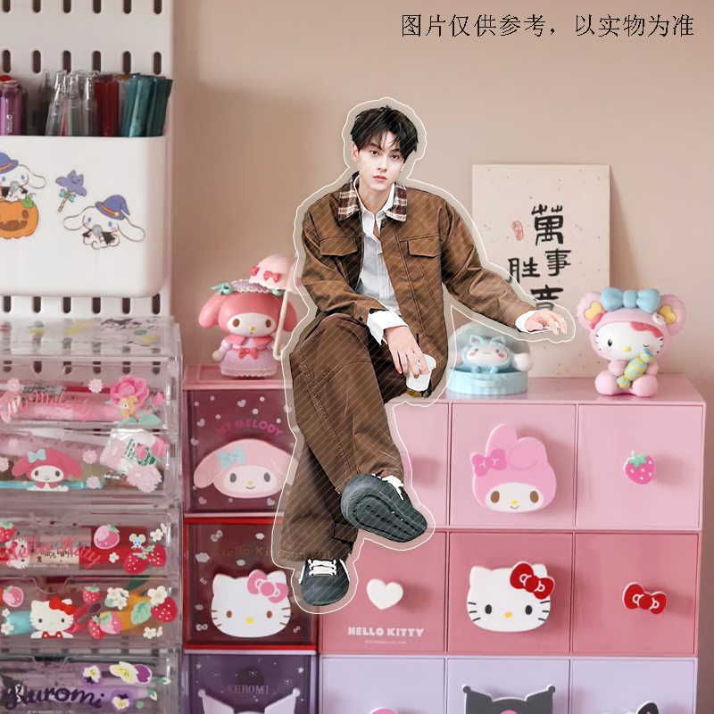 新款田栩宁创意亚克力坐姿泡面盖可爱高颜值桌面摆件送朋友泡面,淘宝优惠券,粉丝福利购,淘宝优惠卷