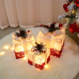 Рождественский декор, подарочная коробка, комплект для отеля, 3 предмета