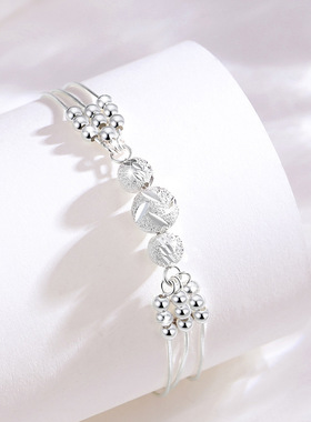 520情人节礼物足银999手链女