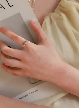 晚舟足银990铜钱算盘戒指