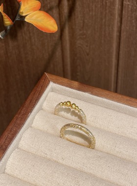 足银9999描金葫芦樱花情侣戒指